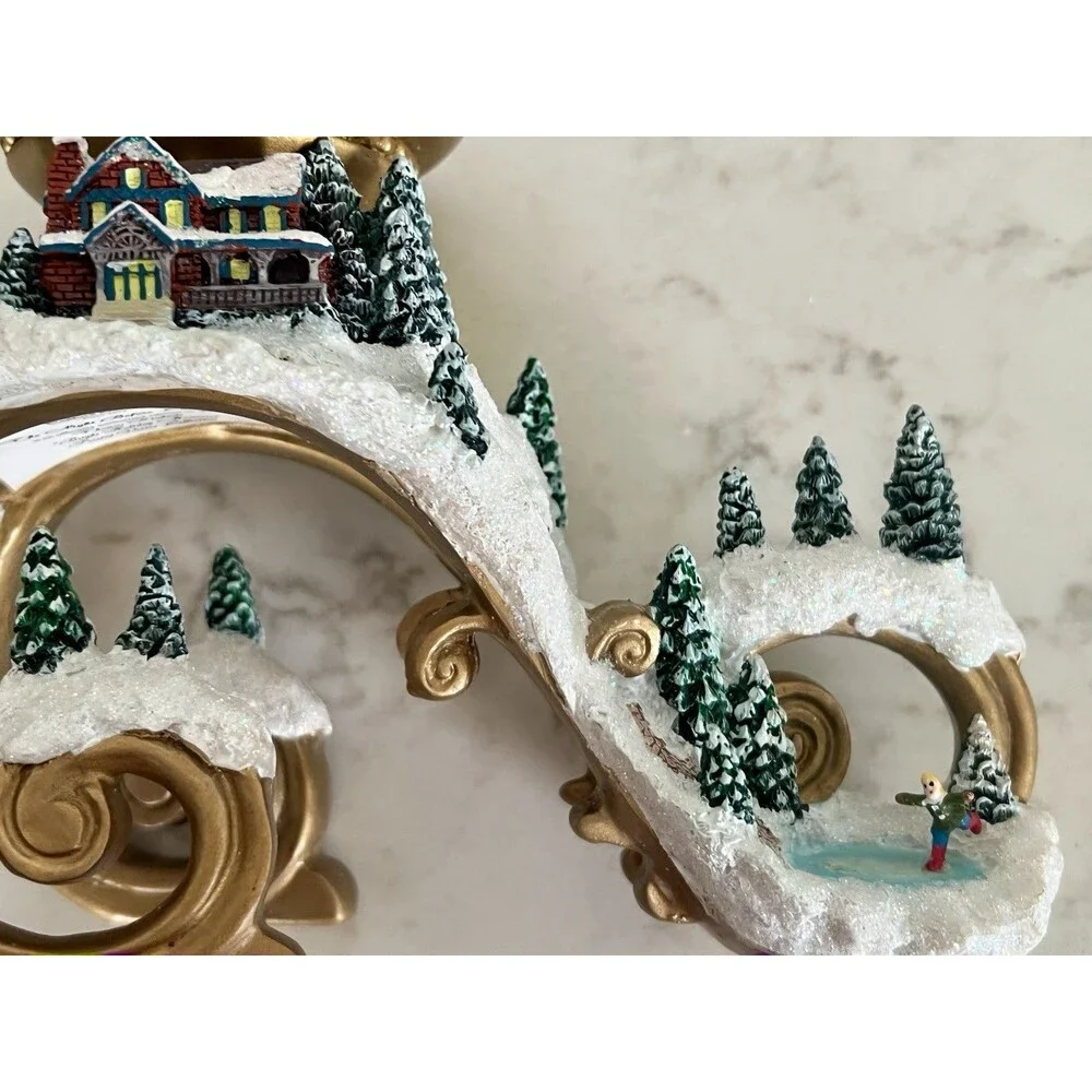 2006 Thomas Kinkade Bright Holiday Memories Skating Pond Replacement Base
